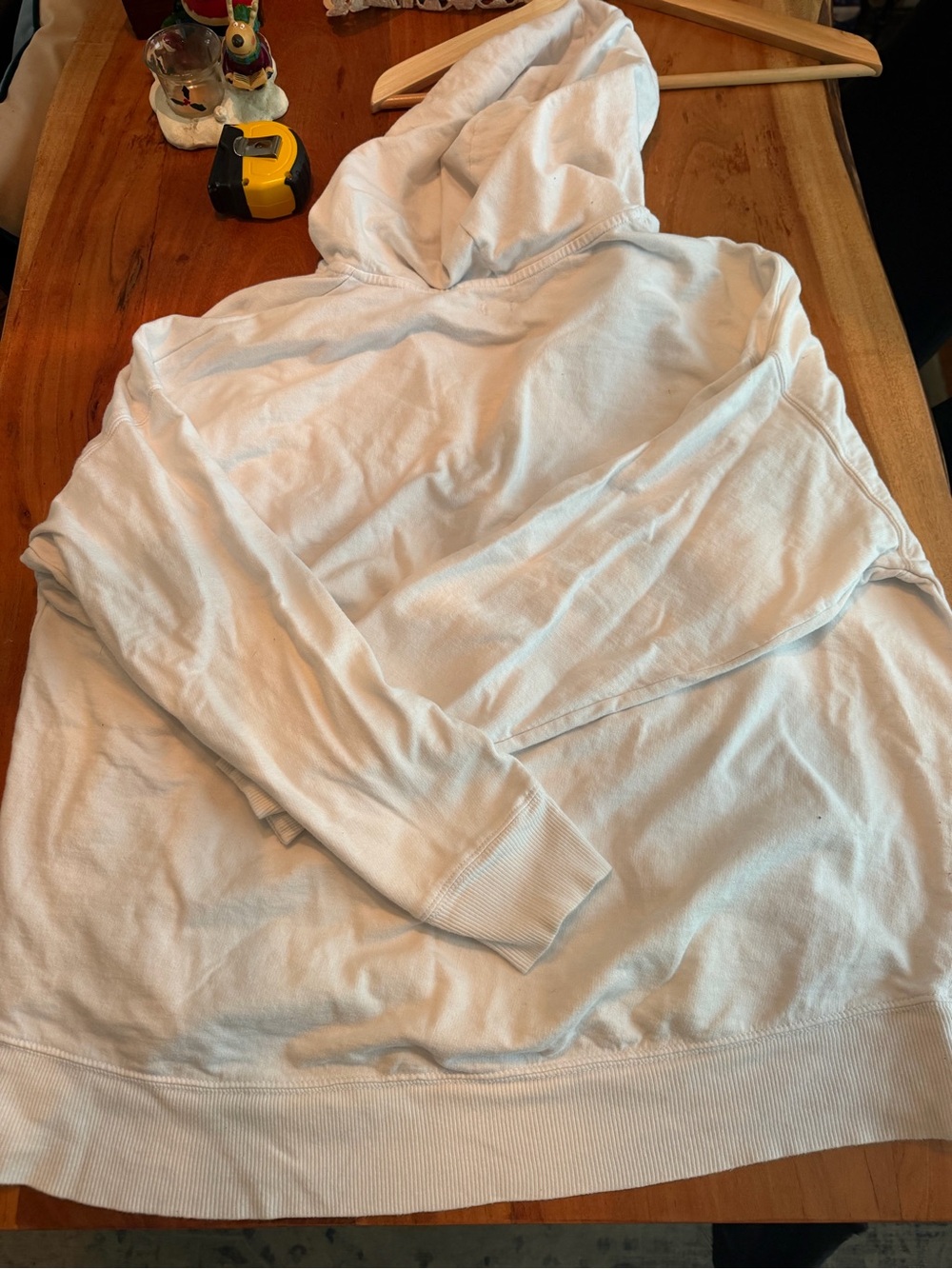 aerie White Half-Zip Hoodie Sweatshirt 100% cotton - Picture 3 of 8